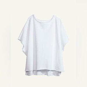 Frank & Eileen Olive Original Capelet White. 100% Cotton.